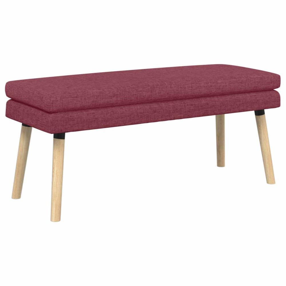 vidaXL Διπλή Επίστρωση Πάγκος Κόκκινο 110x40x47cm Ύφασμα