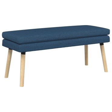 vidaXL Διπλή Επίστρωση Πάγκος Μπλε 110x40x47cm Ύφασμα