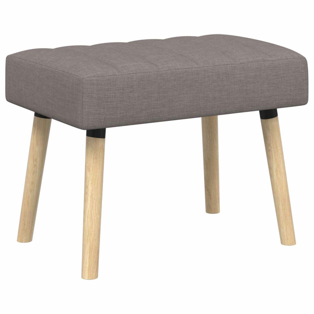 vidaXL Πάγκος με Καναλεύματα Taupe 60x40x45cm Ύφασμα 1 τεμ.