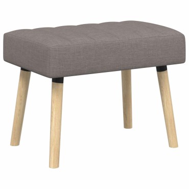 vidaXL Πάγκος με Καναλεύματα Taupe 60x40x45cm Ύφασμα 1 τεμ.