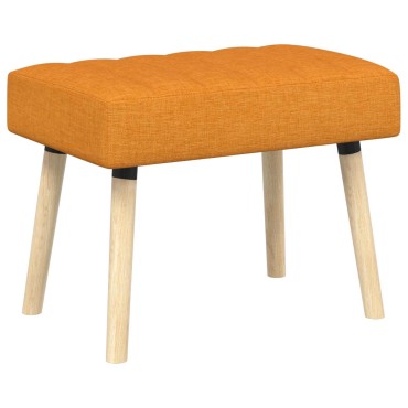 vidaXL Πάγκος με Καναλεύματα Σκούρο κίτρινο 60x40x45cm Ύφασμα 1 τεμ.