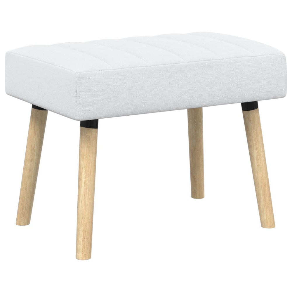 vidaXL Πάγκος με Καναλεύματα Λευκό 60x40x45cm Ύφασμα 1 τεμ.