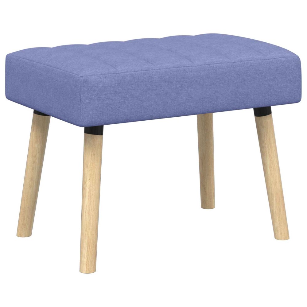 vidaXL Πάγκος με Καναλεύματα Μπλε τζην 60x40x45cm Ύφασμα 1 τεμ.