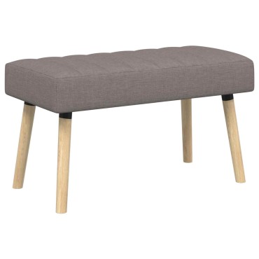 vidaXL Πάγκος με Καναλεύματα Taupe 80x40x46cm Ύφασμα 1 τεμ.