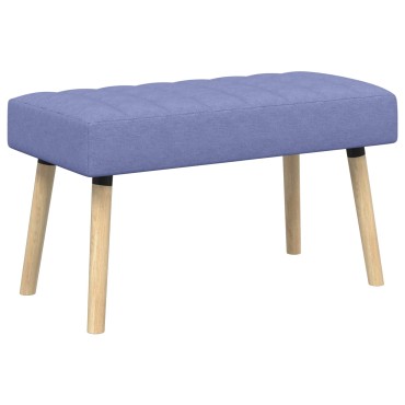 vidaXL Πάγκος με Καναλεύματα Μπλε τζην 80x40x46cm Ύφασμα 1 τεμ.