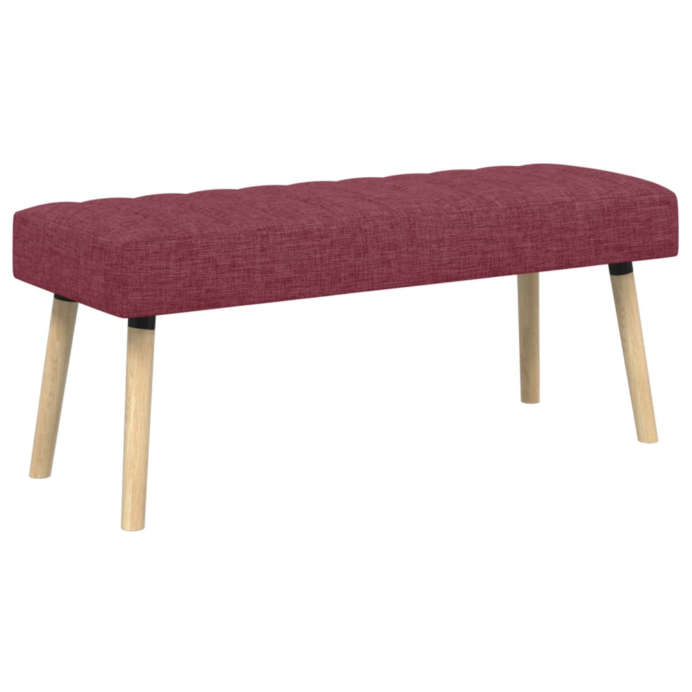 vidaXL Πάγκος με Καναλεύματα Κόκκινο 110x40x46cm Ύφασμα 1 τεμ.