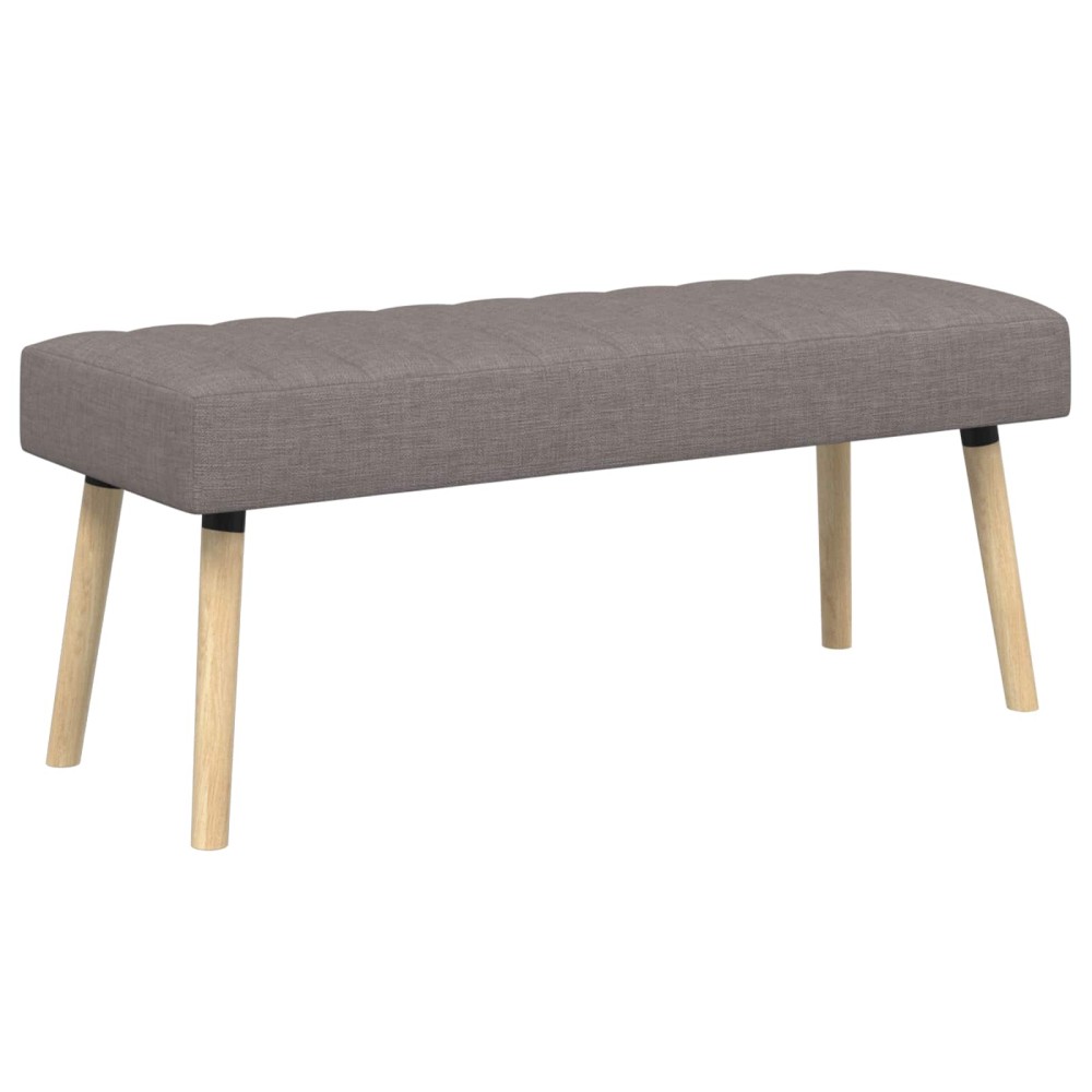 vidaXL Πάγκος με Καναλεύματα Taupe 110x40x46cm Ύφασμα 1 τεμ.