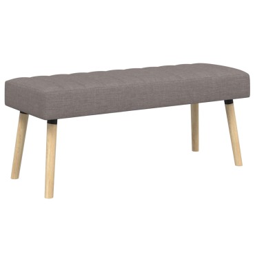 vidaXL Πάγκος με Καναλεύματα Taupe 110x40x46cm Ύφασμα 1 τεμ.