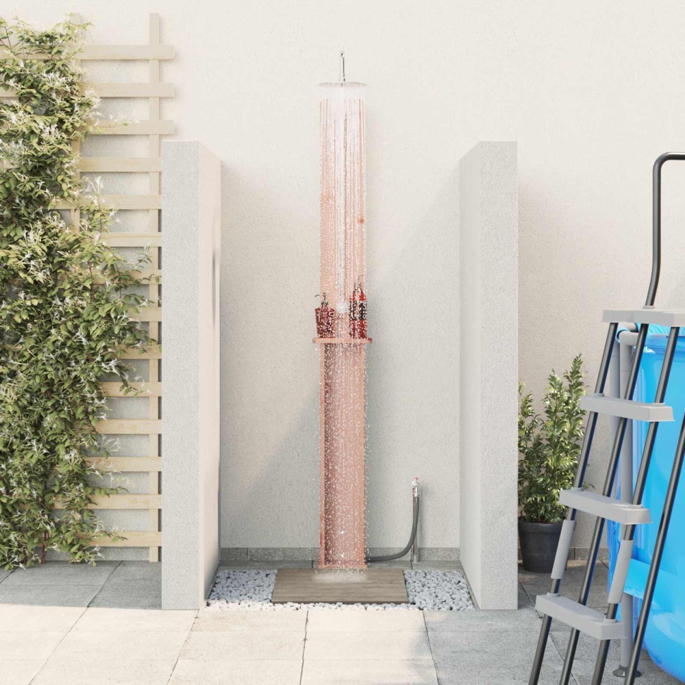 vidaXL Εξωτερικό ντους 246 cm Φυσικό