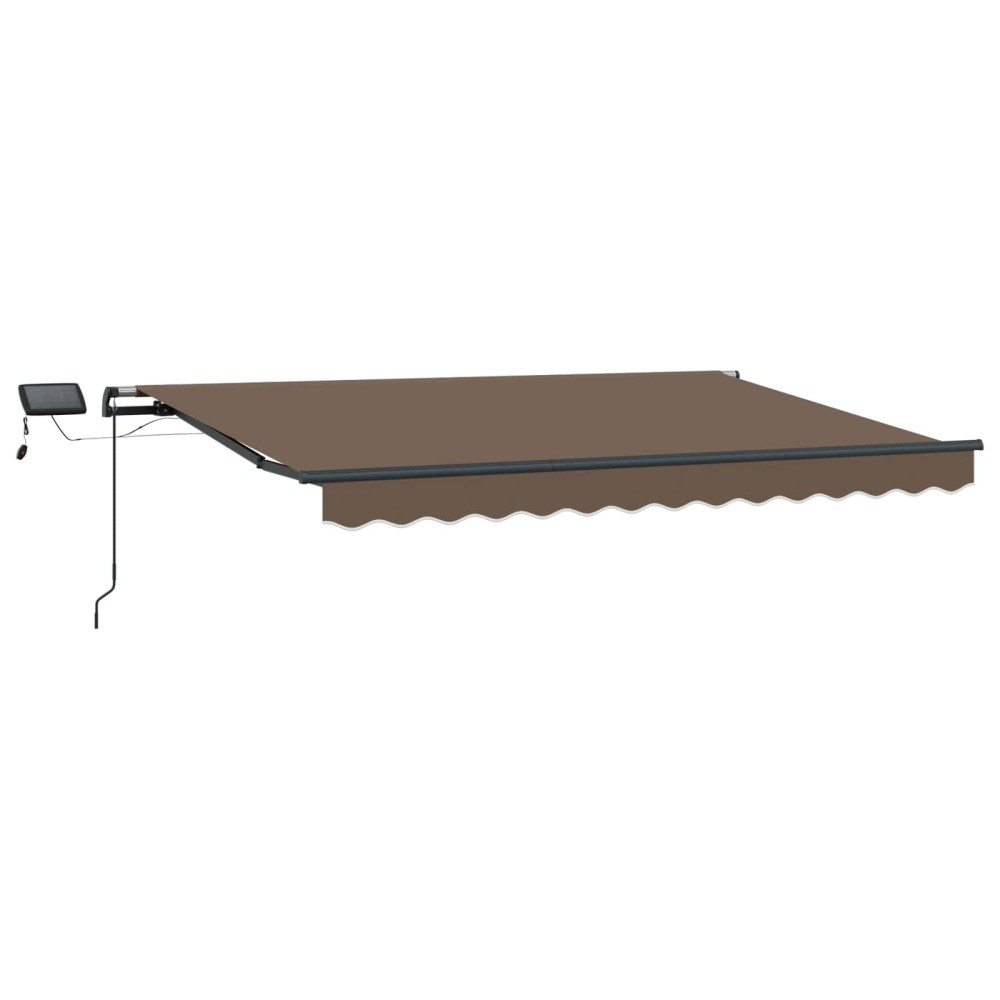 vidaXL Αναδιπλούμενη τέντα Taupe 600 x 350 εκ Ύφασμα και αλουμίνιο
