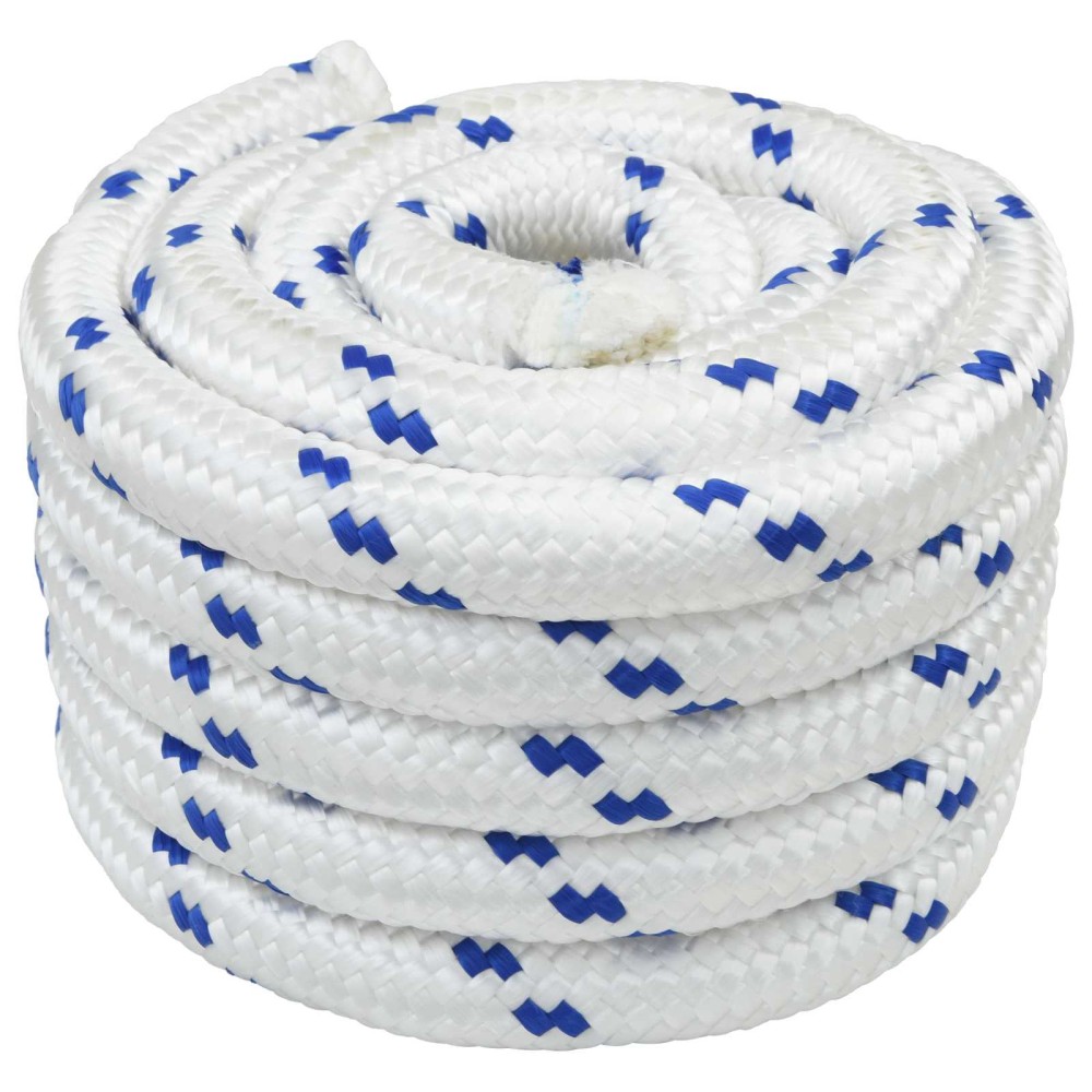 vidaXL Σχοινί Boat 6 mm 10 m Λευκό και Μπλε
