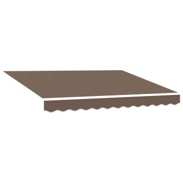 vidaXL Ανταλλακτικό πανί τέντας για 6x3,5 μ. Taupe Πολυεστέρας