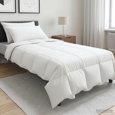 vidaXL Σετ Παπλωμάτων 2 τμχ. 155 x 220 cm Καλοκαίρι 150 gsm Λευκό