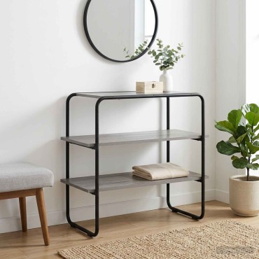 vidaXL Τραπέζι κονσόλας Γκρι Sonoma 80x41x75cm Επεξεργασμένο Ξύλο