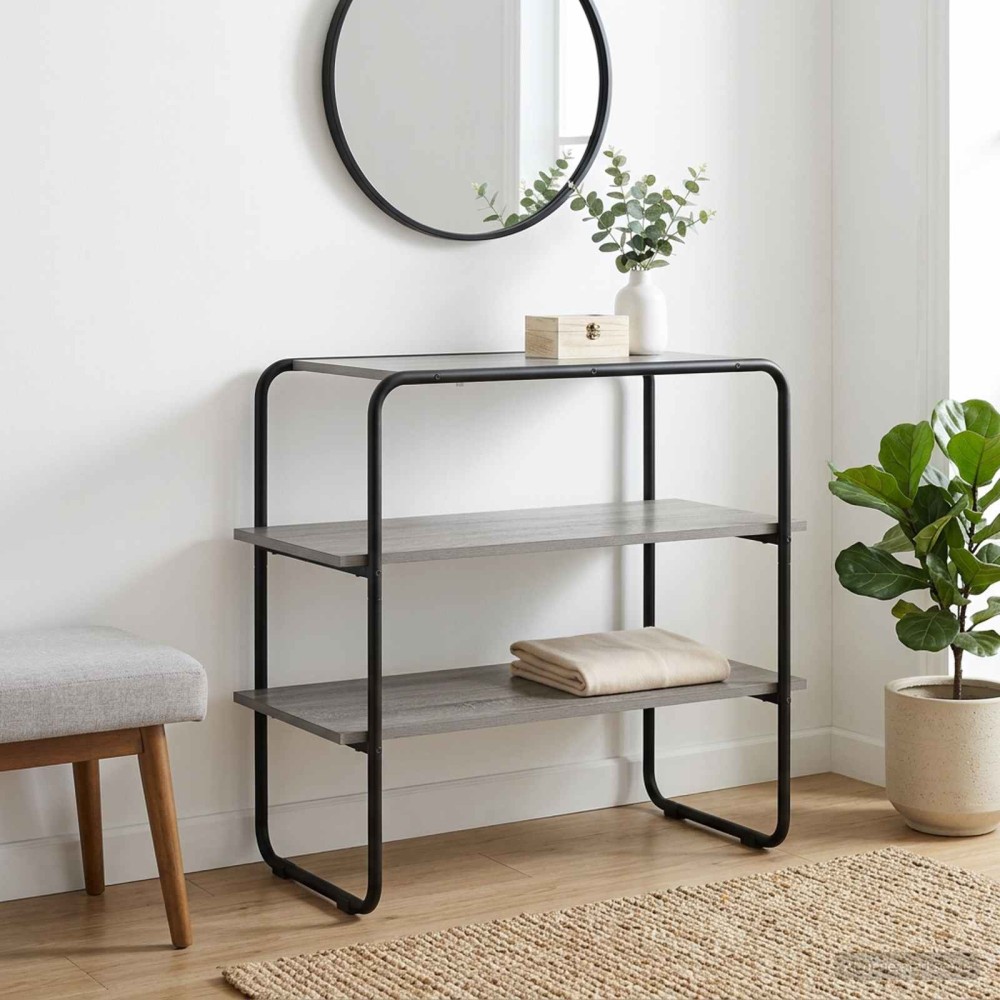 vidaXL Τραπέζι κονσόλας Γκρι Sonoma 100x41x75 εκ