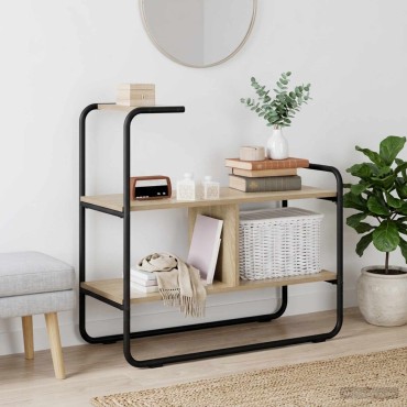 vidaXL Τραπέζι κονσόλας Sonoma Δρυς 80x35x75cm Επεξεργασμένο Ξύλο