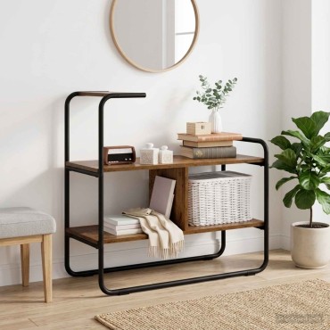vidaXL Τραπέζι κονσόλας Παλαιωμένο ξύλο 80x35x75cm