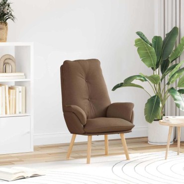vidaXL Πολυθρόνα Καφέ 69x74x93cm Πολυεστέρας και Κόντρα Πλακέ 1 τεμ.