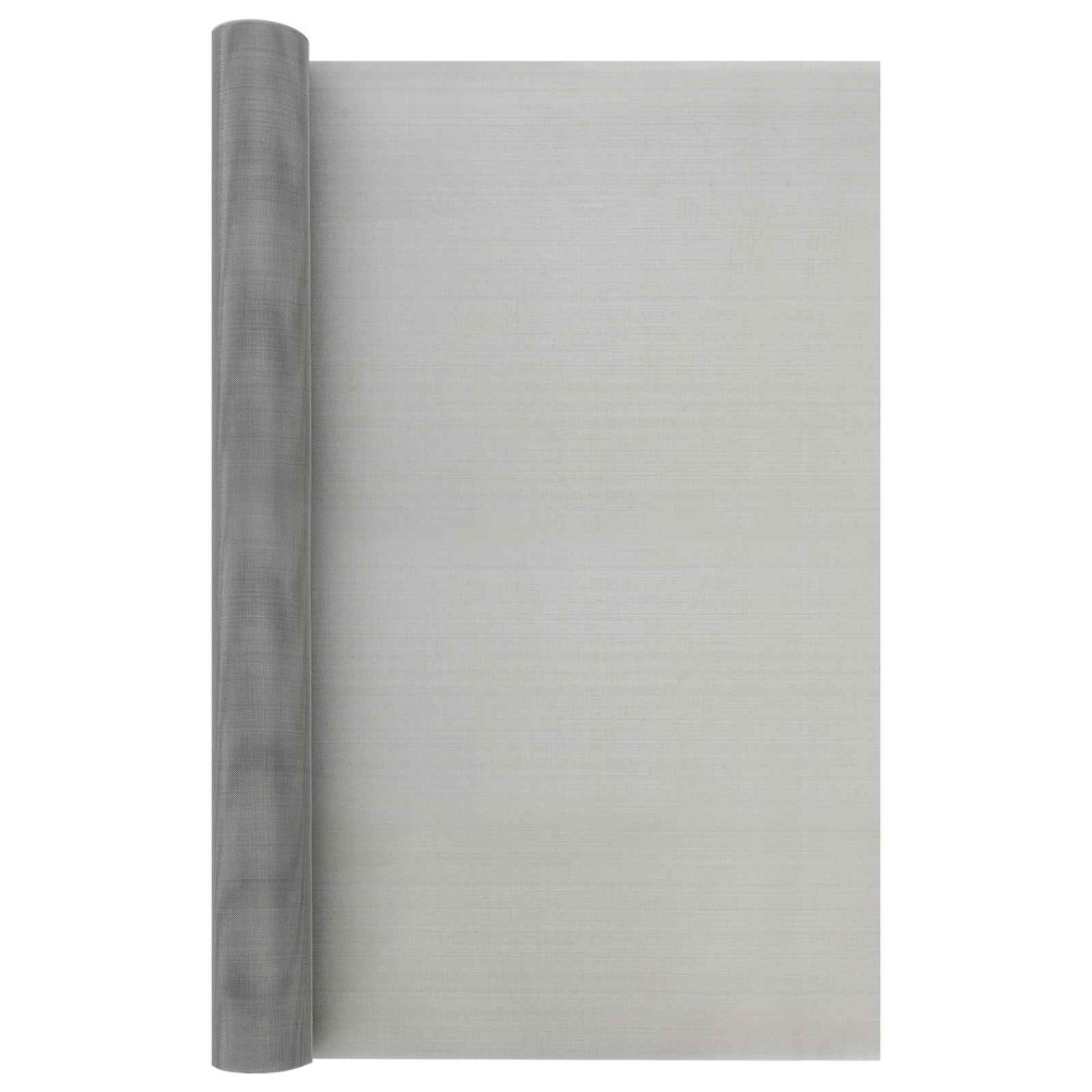 vidaXL Πλέγμα Οθόνης 80x500cm 30 Mesh Ανοξείδωτο Ατσάλι 201 Ασημί