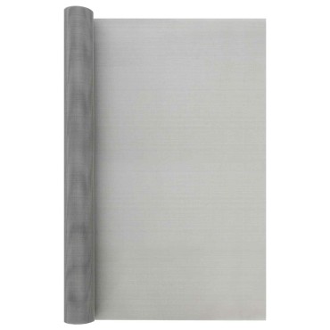 vidaXL Πλέγμα Οθόνης 80x1000cm 30 Mesh Ανοξείδωτο Ατσάλι 201 Ασημί