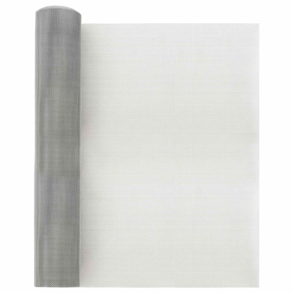 vidaXL Πλέγμα Οθόνης 40x2000cm 18 mesh Ανοξείδωτο Ατσάλι 304 Ασημί