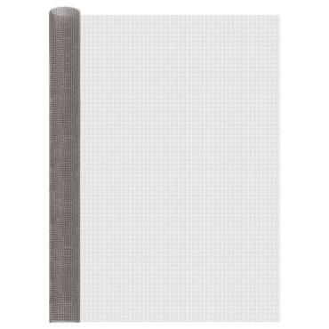 vidaXL Πλέγμα Οθόνης 120x1000cm 3 Mesh Ανοξείδωτο Ατσάλι 201 Ασημί