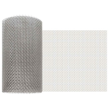 vidaXL Πλέγμα Οθόνης 20x500cm 6 Mesh Ανοξείδωτο Ατσάλι 201 Ασημί