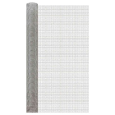 vidaXL Πλέγμα Οθόνης 100x200cm 6 Mesh Ανοξείδωτο Ατσάλι 201 Ασημί