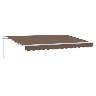 vidaXL Αναδιπλούμενη τέντα Taupe 400 x 300 εκ