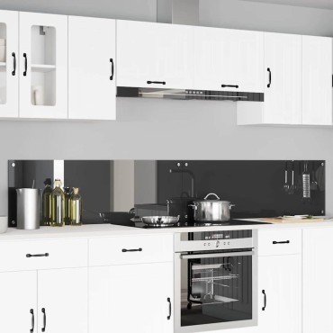 vidaXL Πλάτη κουζίνας 2 τμχ. Σκούρο Γκρι 120 x 40 cm σκληρυμένο γυαλί