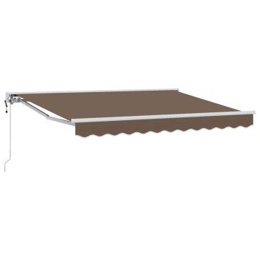 vidaXL Ηλεκτρικό Αναδιπλούμενο Σκίαστρο Taupe 3,5 x 2,5 μ