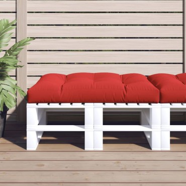 vidaXL Μαξιλάρι Καναπέ Παλέτας Κόκκινο 120x80x12cm Υφασμάτινο
