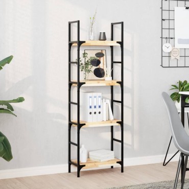 vidaXL Ράφια Πλωτά 4 τεμ. 40x20x4cm από Μασίφ Ξύλο Ακακίας
