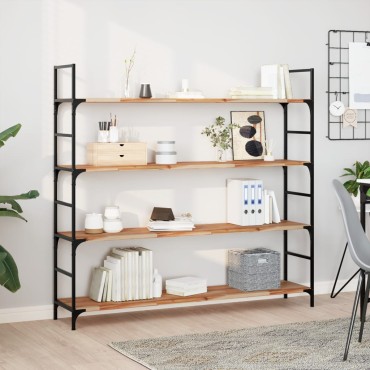 vidaXL Ράφια Πλωτά 2 τεμ. 120x30x2cm από Μασίφ Ξύλο Ακακίας με Φινίρισμα Λαδιού