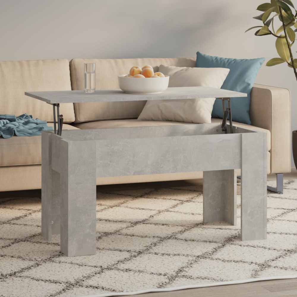 vidaXL Τραπεζάκι Σαλονιού Γκρι Σκυρ. 101x49x52cm Επεξεργασμένο Ξύλο 1 τεμ. vidaXL Τραπεζάκι Σαλονιού Γκρι Σκυρ. 101x49x52cm Επεξεργασμένο Ξύλο 1 τεμ.