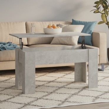vidaXL Τραπεζάκι Σαλονιού Γκρι Σκυρ. 101x49x52cm Επεξεργασμένο Ξύλο 1 τεμ.