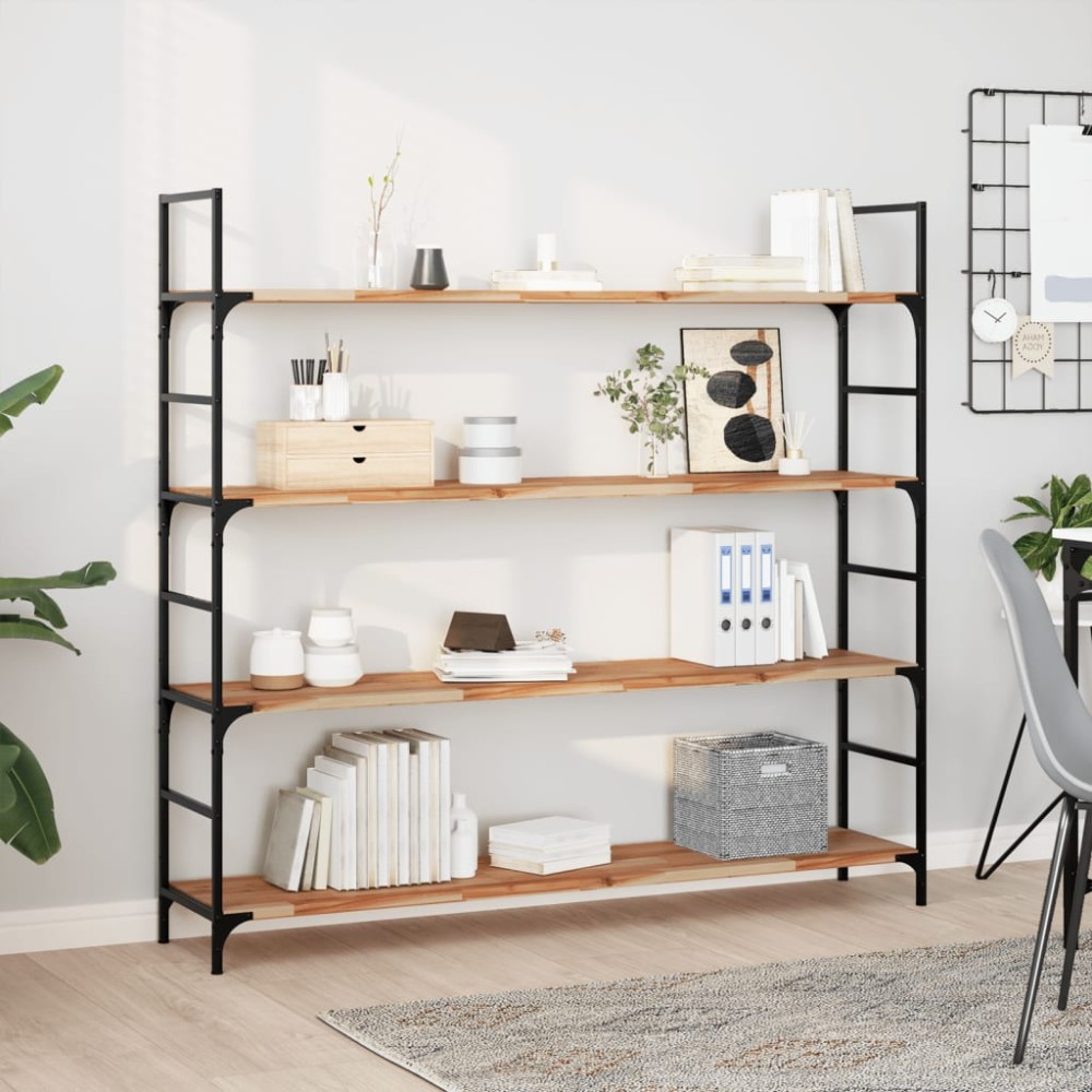 vidaXL Ράφια Πλωτά 3 τεμ. 120x30x2cm από Μασίφ Ξύλο Ακακίας με Φινίρισμα Λαδιού vidaXL Ράφια Πλωτά 3 τεμ. 120x30x2cm από Μασίφ Ξύλο Ακακίας με Φινίρισμα Λαδιού