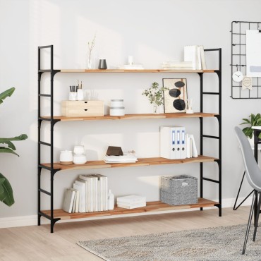 vidaXL Ράφια Πλωτά 3 τεμ. 120x30x2cm από Μασίφ Ξύλο Ακακίας με Φινίρισμα Λαδιού