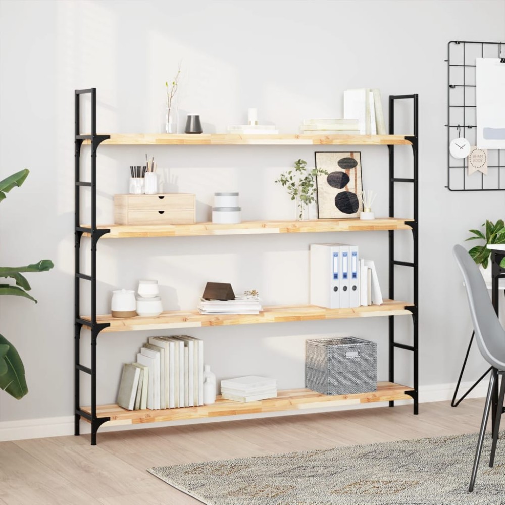 vidaXL Ράφια Πλωτά 3 τεμ. 140x20x4cm από Μασίφ Ξύλο Ακακίας χωρίς Επεξεργασία vidaXL Ράφια Πλωτά 3 τεμ. 140x20x4cm από Μασίφ Ξύλο Ακακίας χωρίς Επεξεργασία