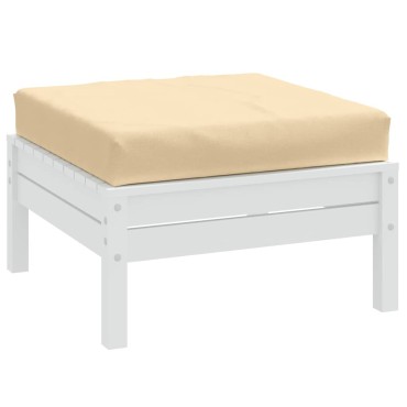 vidaXL Μαξιλάρι Παλέτας Μπεζ 60x60x9,5cm Ύφασμα