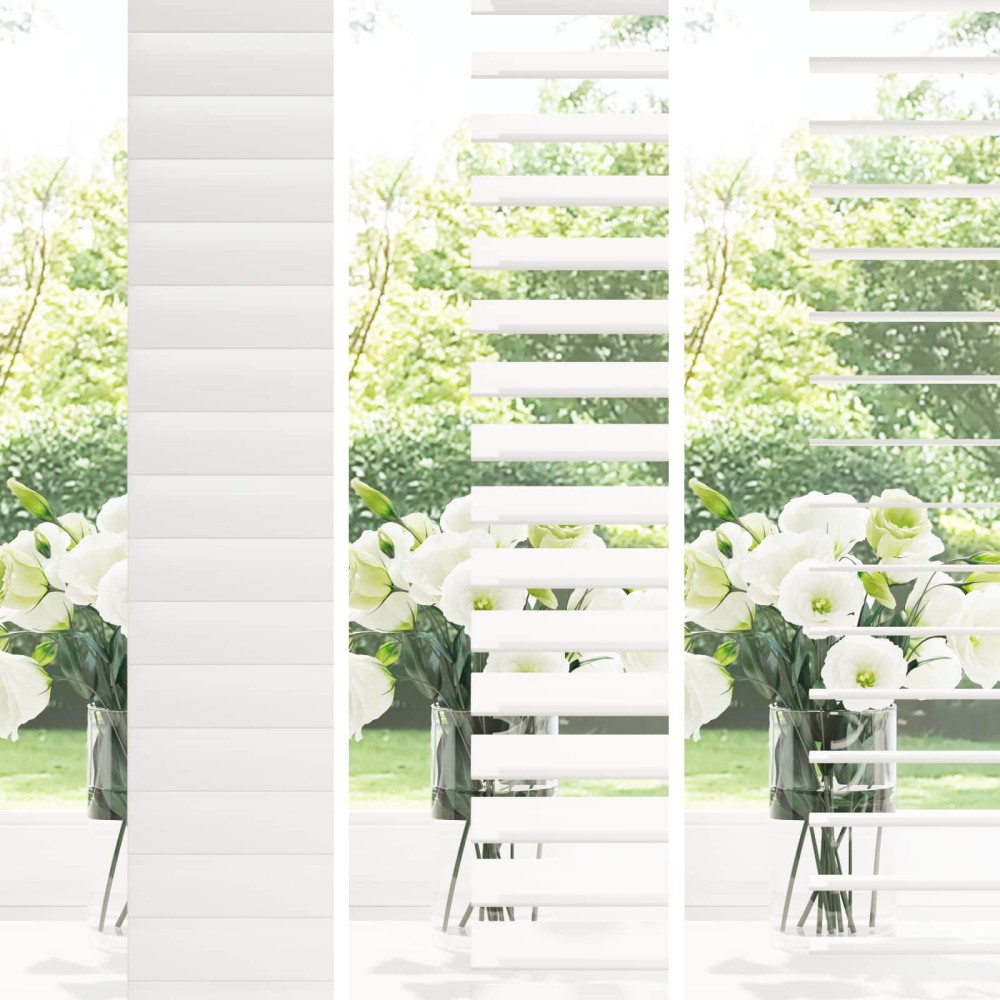 vidaXL Βενετσιάνικη Σκίαση Λευκό 140 x 250 cm 35 mm