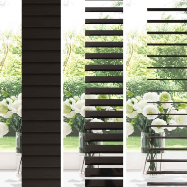 vidaXL Βενετσιάνικη Σκίαση Σκούρο Καφέ 150 x 160 cm 35 mm