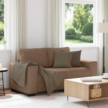vidaXL Διθέσιος Καναπές Καφέ 160x77x82cm Ύφασμα