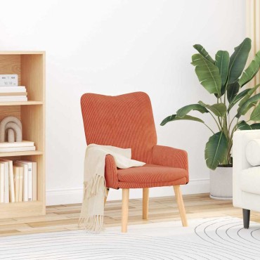 vidaXL Πολυθρόνα Κόκκινο Πορτοκαλί 63x67x94cm ύφασμα 1 τεμ.