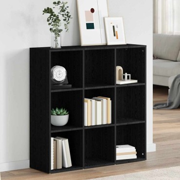 vidaXL Βιβλιοθήκη Μαύρη 98x29x97,5cm Επεξεργασμένο Ξύλο 1 τεμ.