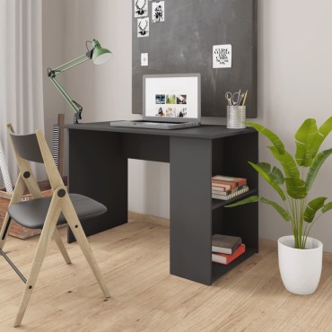 vidaXL Γραφείο Γκρι 110x60x73cm από Μοριοσανίδα 1 τεμ.