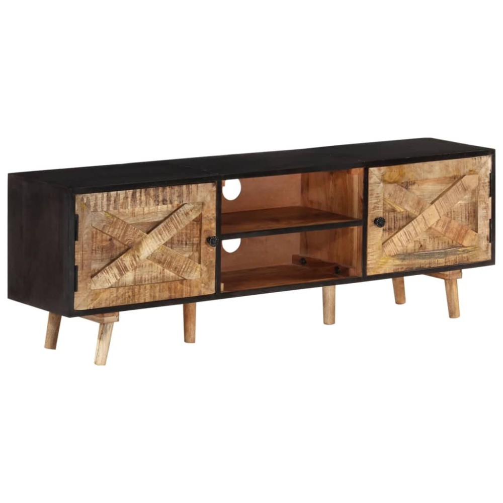 vidaXL Έπιπλο Τηλεόρασης 140x30x46cm Ακατέργαστο Μάνγκο&Μασίφ Ακακία 1 τεμ. vidaXL Έπιπλο Τηλεόρασης 140x30x46cm Ακατέργαστο Μάνγκο&Μασίφ Ακακία 1 τεμ.