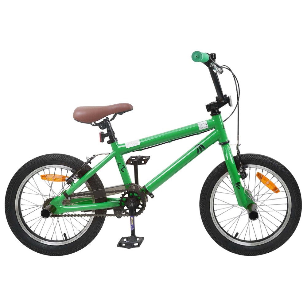 vidaXL BMX Ποδήλατο 16 ίντσες για παιδιά 5-8 ετών Πράσινο