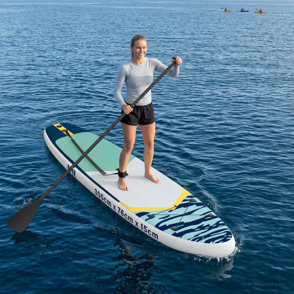vidaXL Φουσκωτή σανίδα SUP APEX 305 x 76 x 15 cm Μπλε για