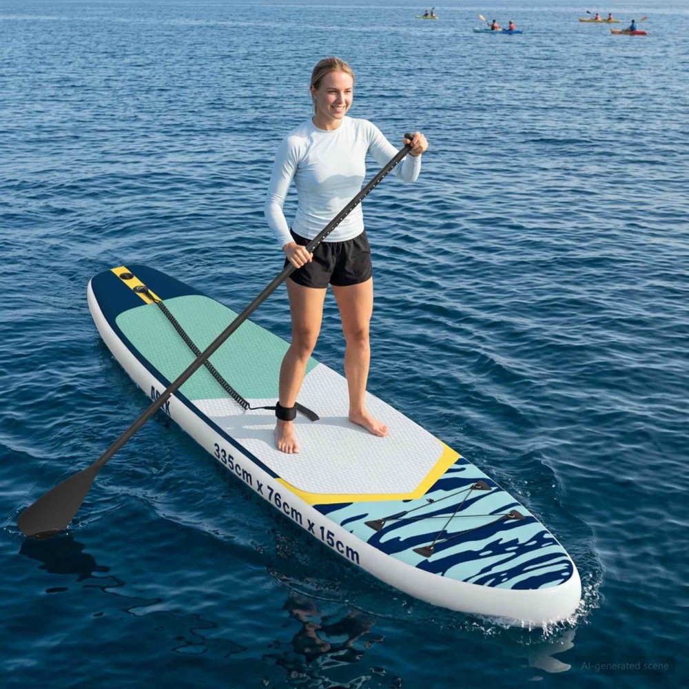 vidaXL Φουσκωτή σανίδα SUP APEX 335 x 76 x 15 εκ. Μπλε